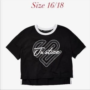 Sports crop ringer tee